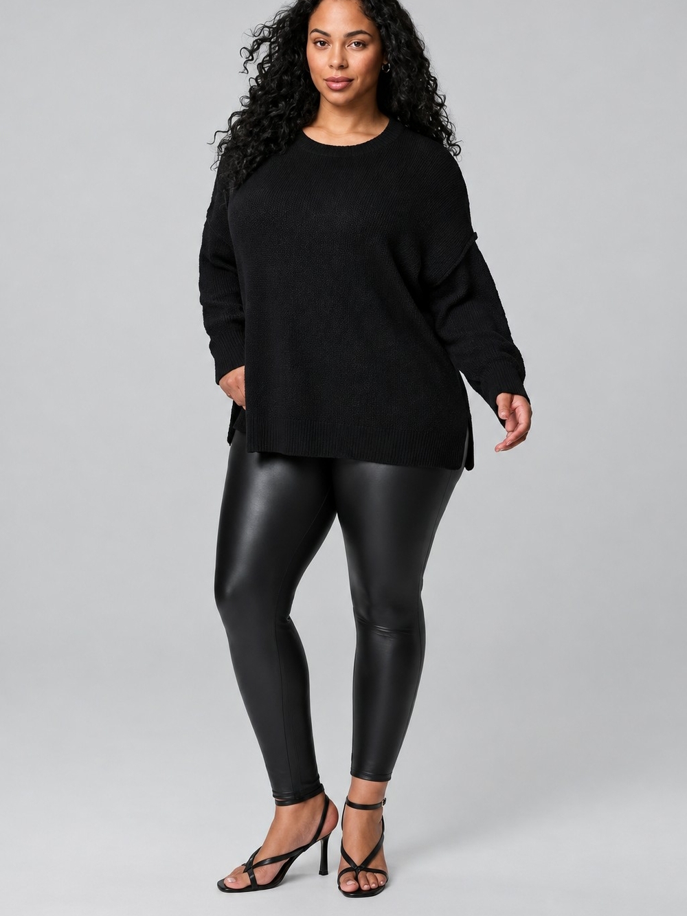 TORRID Skinny Plus-Size Faux Leather Leggings - Black